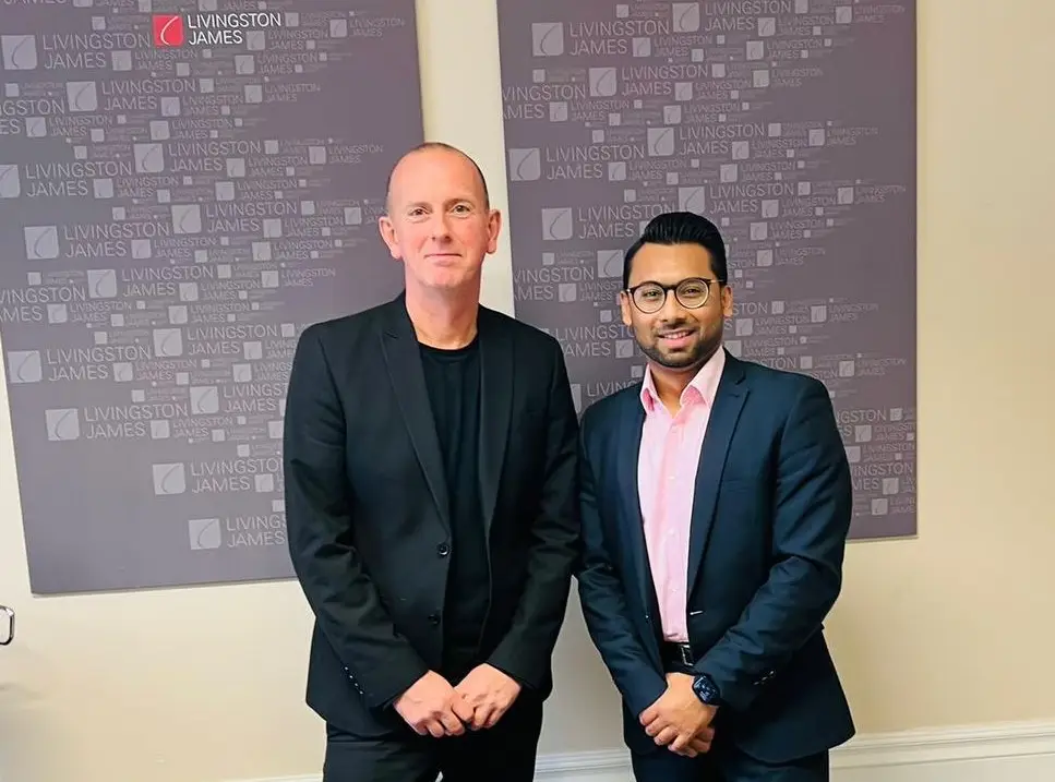 Rutherford Cross' Derek Lauder with The CV Master Akshay Goenka